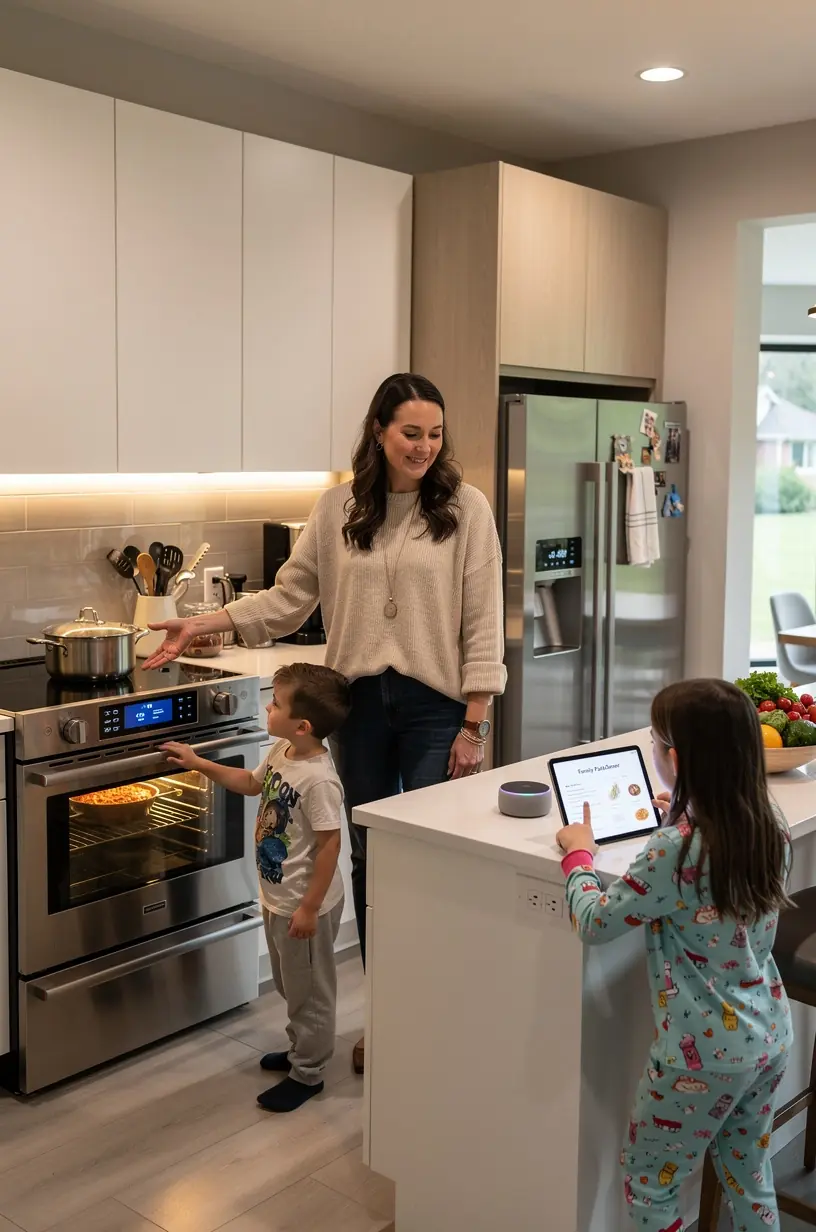 Person using smartphone on public transit for commute optimization.
