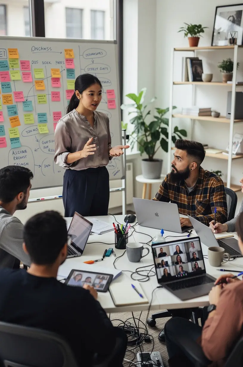 Modern office workspace